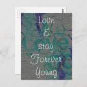 Love and stay Forever Youngポストカード ポストカード (正面/裏面)