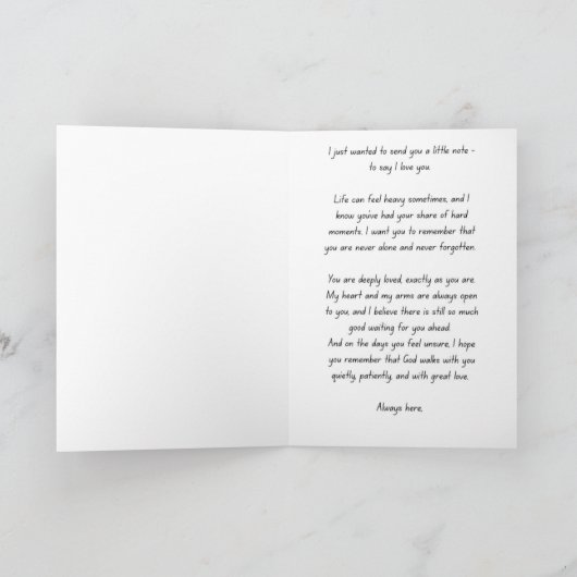 Love and Support Card カード (内部)