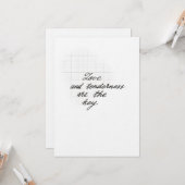 Love and tenderness quote card カード (正面/裏面インサイチュ)