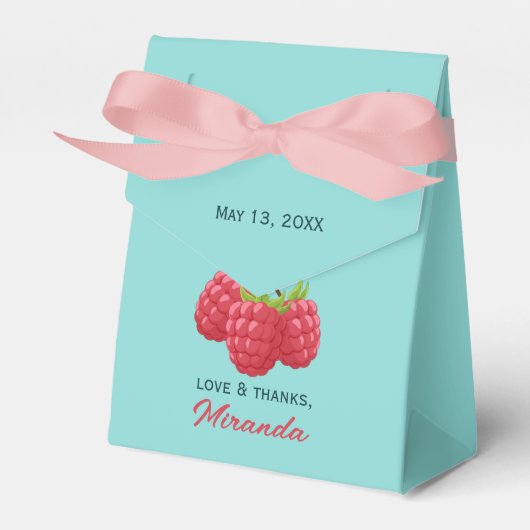 Love and Thanks Raspberry Custom  フェイバーボックス (正面サイド)