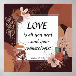 Love And Your Cosmetologist Boho Style ポスター