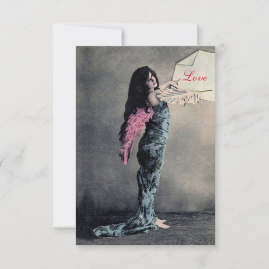 Love Angel -招待状/出欠/カード 出欠カード (正面)