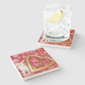 Love, Annie - Kitten / Cat Coaster ストーンコースター (横)