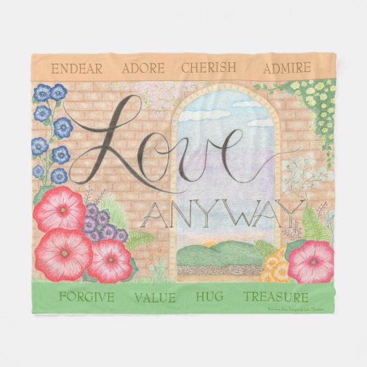 Love Anytime 50" x 60"フリースブランケット フリースブランケット (正面(横))