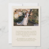 Love Appreciation Wedding Multi Photo Cream サンキューカード (裏面)