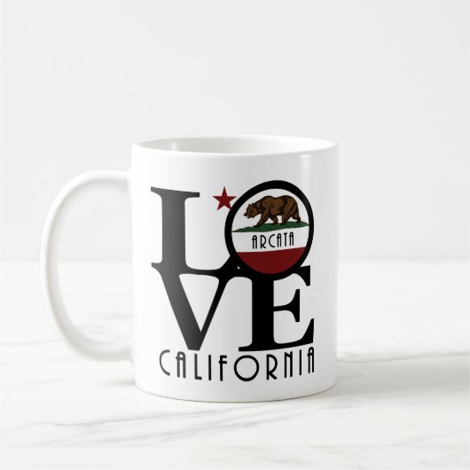 LOVE Arcata California 11oz コーヒーマグカップ (左)
