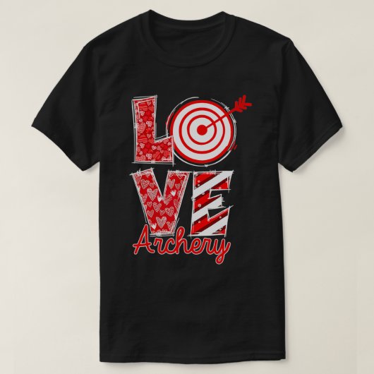 Love Archery Happy Valentine Day Archery Lover Out Tシャツ (デザイン正面)