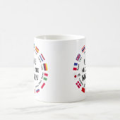 Love Around the World Languages コーヒーマグカップ (中央)