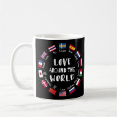 Love Around the World Languages コーヒーマグカップ (左)