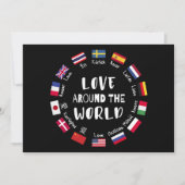 Love Around the World Languages  招待状 (正面)