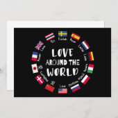Love Around the World Languages  招待状 (正面/裏面)