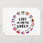 Love Around the World Languages  招待状 (正面/裏面)