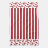 Love Arrows And Hearts キッチンタオル (縦)