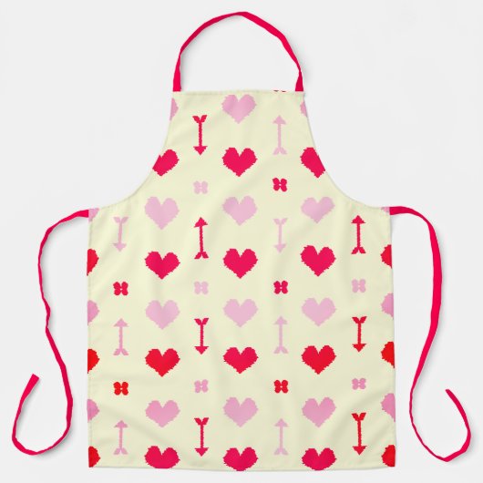 Love Arrows & Blossoms Apron エプロン (正面)