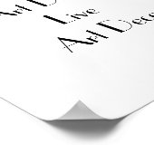 Love Art Deco Typography ポスター (角)