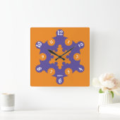 LOVE ART KLOCK CIRCLE PUZZLE BY MASANSER スクエア壁時計 (ホーム)