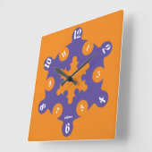 LOVE ART KLOCK CIRCLE PUZZLE BY MASANSER スクエア壁時計 (傾斜)