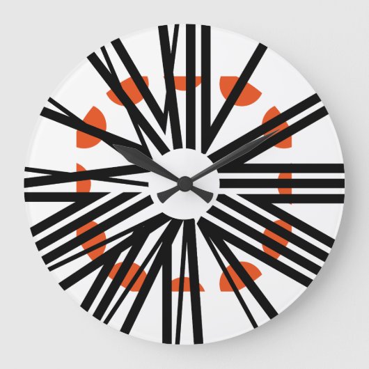 LOVE ART KLOCK CLASSIC OVERLAPPING NUMBERS BY MASA ラージ壁時計 (正面)
