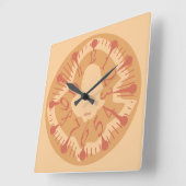 LOVE ART KLOCK DEFORMED DAKILIANO BY MASANSER スクエア壁時計 (傾斜)