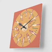 LOVE ART KLOCK DEFORMED DAKILIANO BY MASANSER スクエア壁時計 (傾斜)