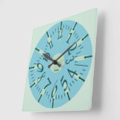 LOVE ART KLOCK DEFORMED DAKILIANO BY MASANSER スクエア壁時計 (傾斜)