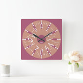 LOVE ART KLOCK DEFORMED DAKILIANO BY MASANSER スクエア壁時計 (ホーム)