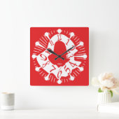 LOVE ART KLOCK DEFORMED DAKILIANO BY MASANSER スクエア壁時計 (ホーム)