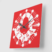 LOVE ART KLOCK DEFORMED DAKILIANO BY MASANSER スクエア壁時計 (傾斜)