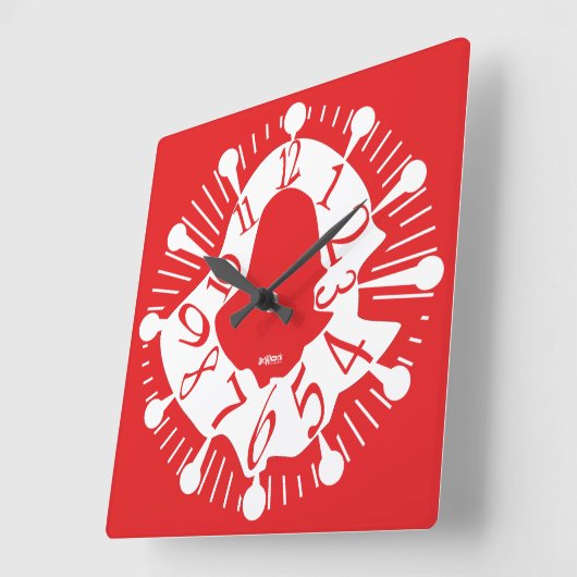 LOVE ART KLOCK DEFORMED DAKILIANO BY MASANSER スクエア壁時計 (傾斜)