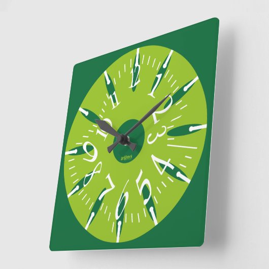 LOVE ART KLOCK DEFORMED DAKILIANO BY MASANSER スクエア壁時計 (傾斜)