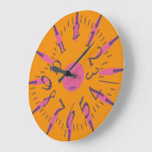 LOVE ART KLOCK DEFORMED DAKILIANO BY MASANSER ラージ壁時計 (傾斜)