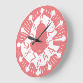 LOVE ART KLOCK DEFORMED DAKILIANO BY MASANSER ラージ壁時計 (傾斜)