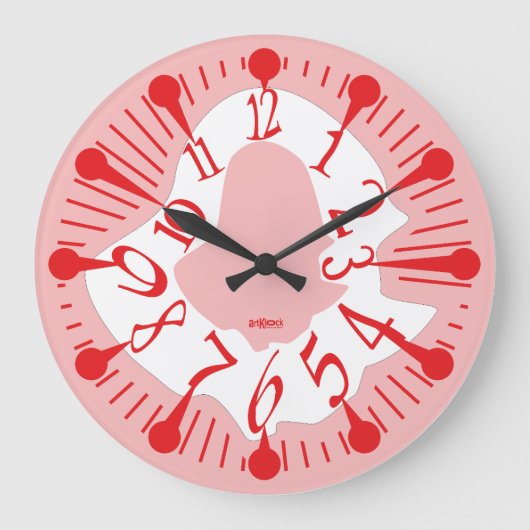 LOVE ART KLOCK DEFORMED DAKILIANO BY MASANSER ラージ壁時計 (正面)