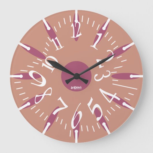 LOVE ART KLOCK DEFORMED DAKILIANO BY MASANSER ラージ壁時計 (正面)