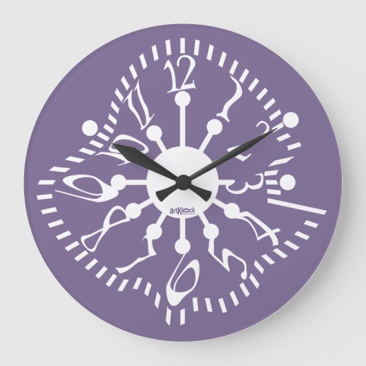 LOVE ART KLOCK DEFORMED DAKILIANO BY MASANSER ラージ壁時計 (正面)