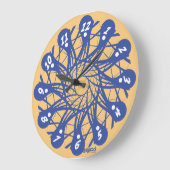 LOVE ART KLOCK GRAPHIC LINE IN MOTION BY MASANSER ラージ壁時計 (傾斜)