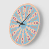 LOVE ART KLOCK TWENTY FOUR/TWELVE BY MASANSER ラージ壁時計 (傾斜)