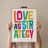 Love As Strategy - Typography Print | Wall Art ポスター