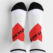 Love aside ソックス (上部)