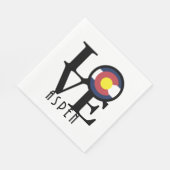 LOVE Aspen Colorado スタンダードランチョンナプキン (角)