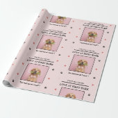 Love at First Bark Personalized Dog Valentine’s  ラッピングペーパー (アンロールド)