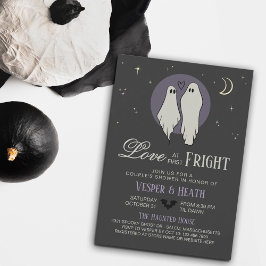 Love at First Frightハロウィーンカップルのシャワー 招待状