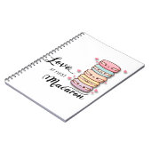 Love At First Macaron Journal ノートブック (左側)