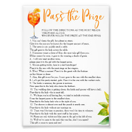 Love at First Pass the Prizeブライダルシャワー フォトプリント