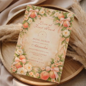 Love at First Peach Bridal Shower 招待状