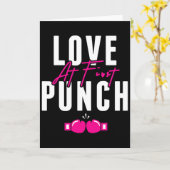 Love At First Punch Girl Kickboxing Cardio Workout カード (黄色い花)