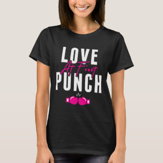 Love At First Punch Girl Kickboxing Cardio Workout Tシャツ