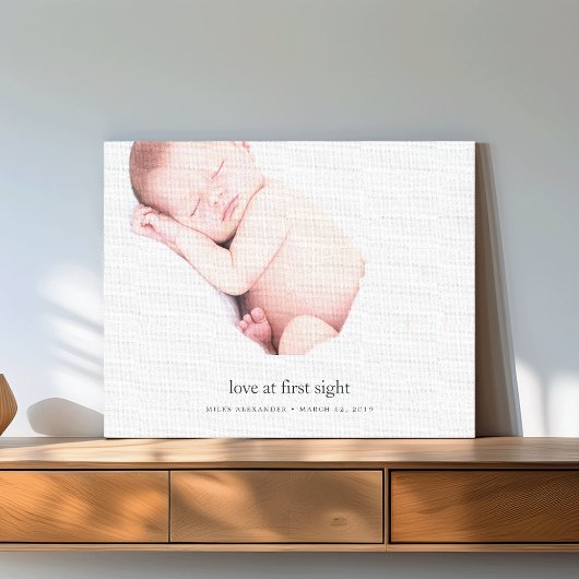 Love at First Sightベビー写真 キャンバスプリント