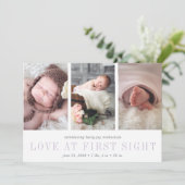 Love at First Sight写真誕生のお知らせ 案内状 (スタンド正面)