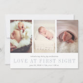 Love at First Sight写真誕生のお知らせ 案内状 (正面)